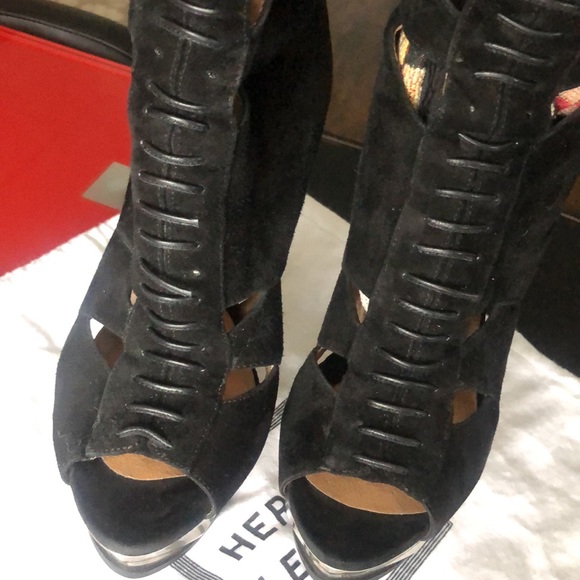 Herve Leger open toe booties, size 7.5 - Picture 3 of 12